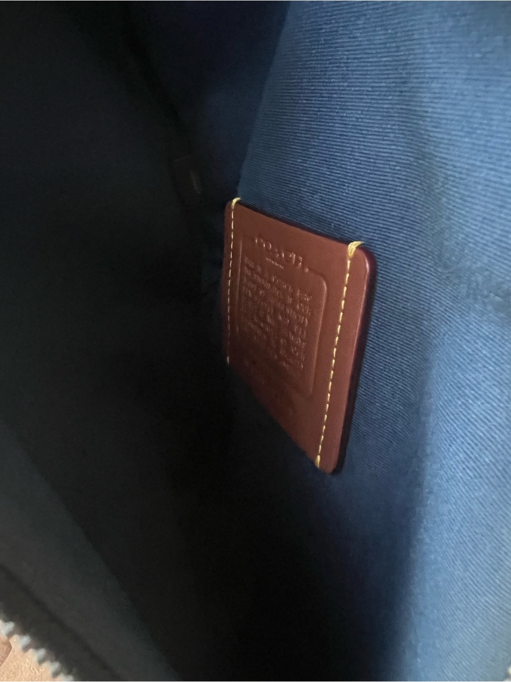 COACH DOMINIC SLING PACK BAG BLUE DENIM Unisex - Picture 8 of 10